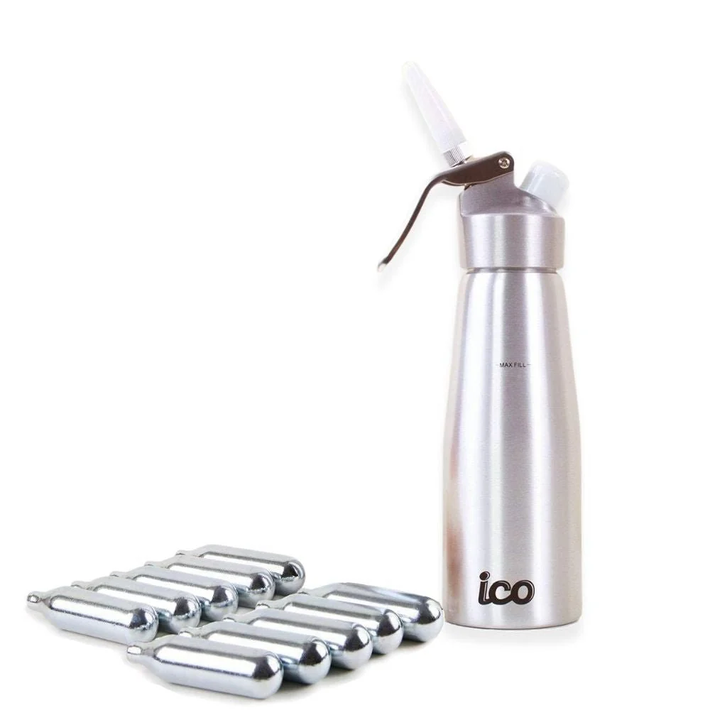 ICO Professional Aluminum Whipped Cream Maker Dispenser (1 Pint/0.5L) - Image 8